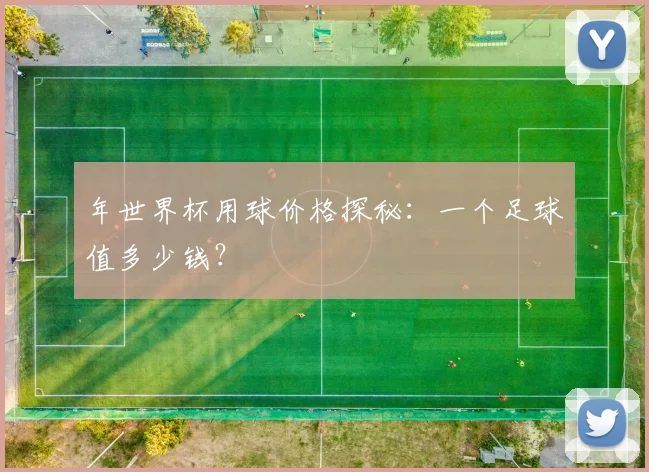 年世界杯用球价格探秘：一个足球值多少钱？